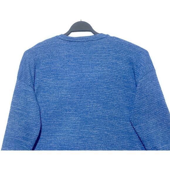 Sonoma Crewneck Sweater Pullover Supersoft Women's Large Blue Long Sleeve NWT - Picture 8 of 9